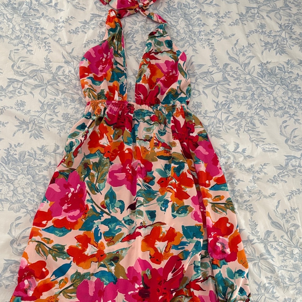 Floral Halter Dress